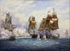 R J Wakefield (British 20th century): 'Battle of Trafalgar 21st October 1805'