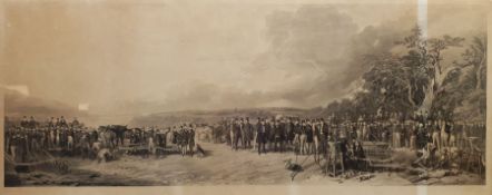 S W Reynolds engr. after Richard Ansdell (British 1815-1885): 'The Country Meeting of the Royal Agri