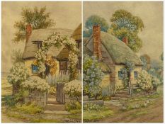 Alfred Hay (British 19th/20th century): Cottages in Somerset