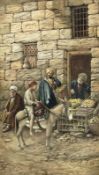 Matthew Hinscliff (British 19th century): 'A Cairene Fruit Seller'