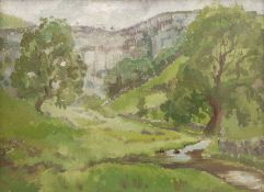 Constance Ann Parker (British 1921-2016): Malham Cove - Yorkshire Dales