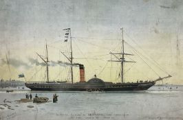 'The First Royal Mail Steamer - the Britannia (Cunard Steamship Company)'