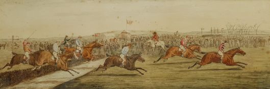 F L Hill (British 19th century): The Steeplechase