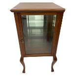 Early 20th century mahogany corner display case