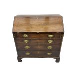 Georgian III mahogany bureau