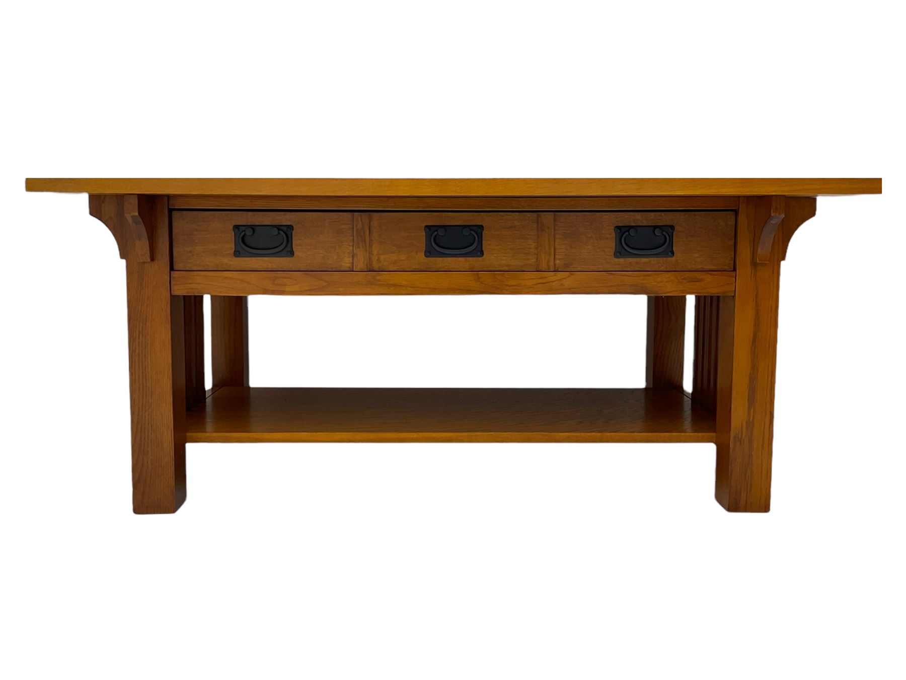 Light oak rectangular coffee table - Image 5 of 5