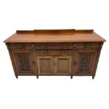 Late 19th century walnut sideboard