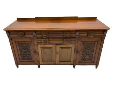 Late 19th century walnut sideboard