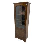 Mid-20th century walnut glazed bookcase