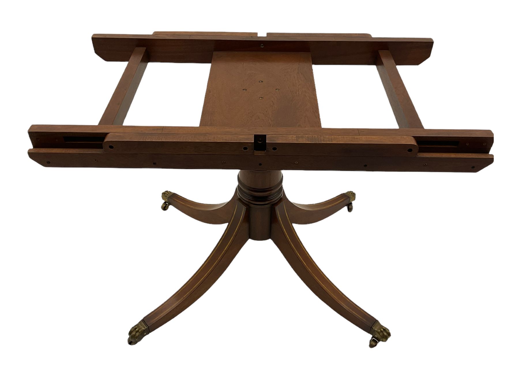 Georgian design oval mahogany extending dining table - Image 2 of 5