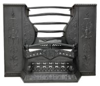 Georgian cast iron fire hob grate