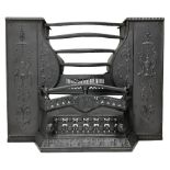 Georgian cast iron fire hob grate