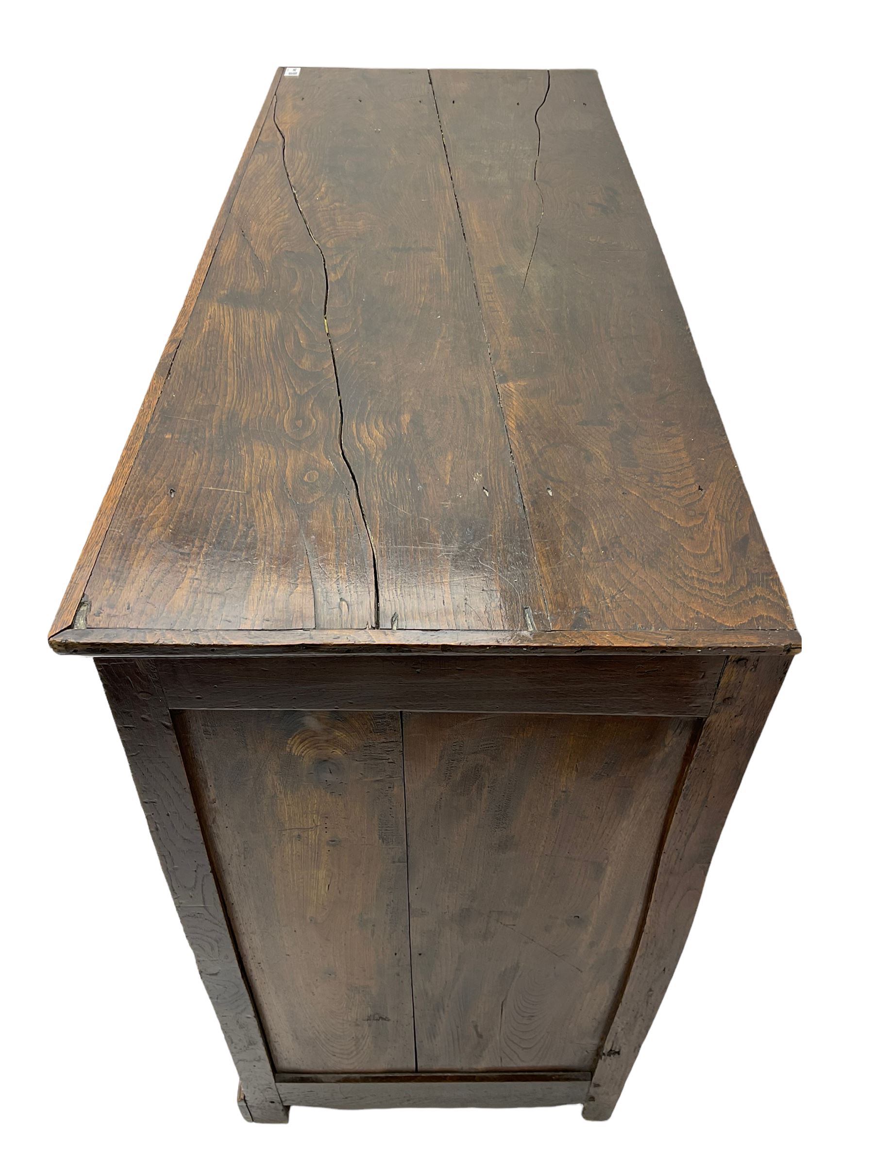 18th century elm mule chest - Image 4 of 8