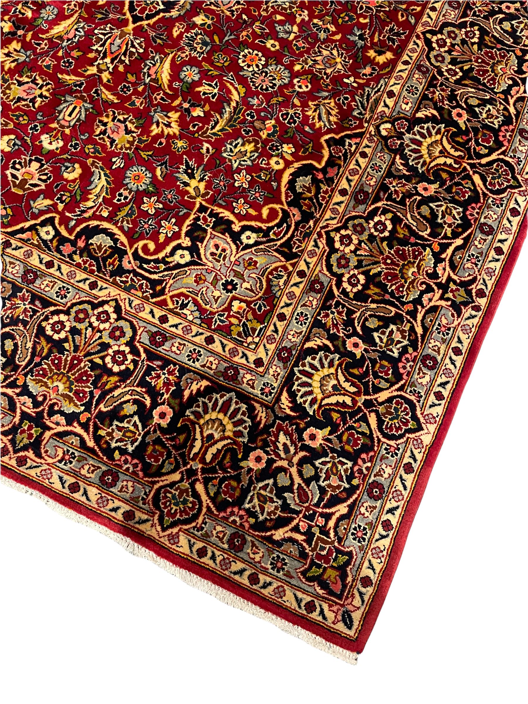 Persian red ground Kashan rug - Image 2 of 5