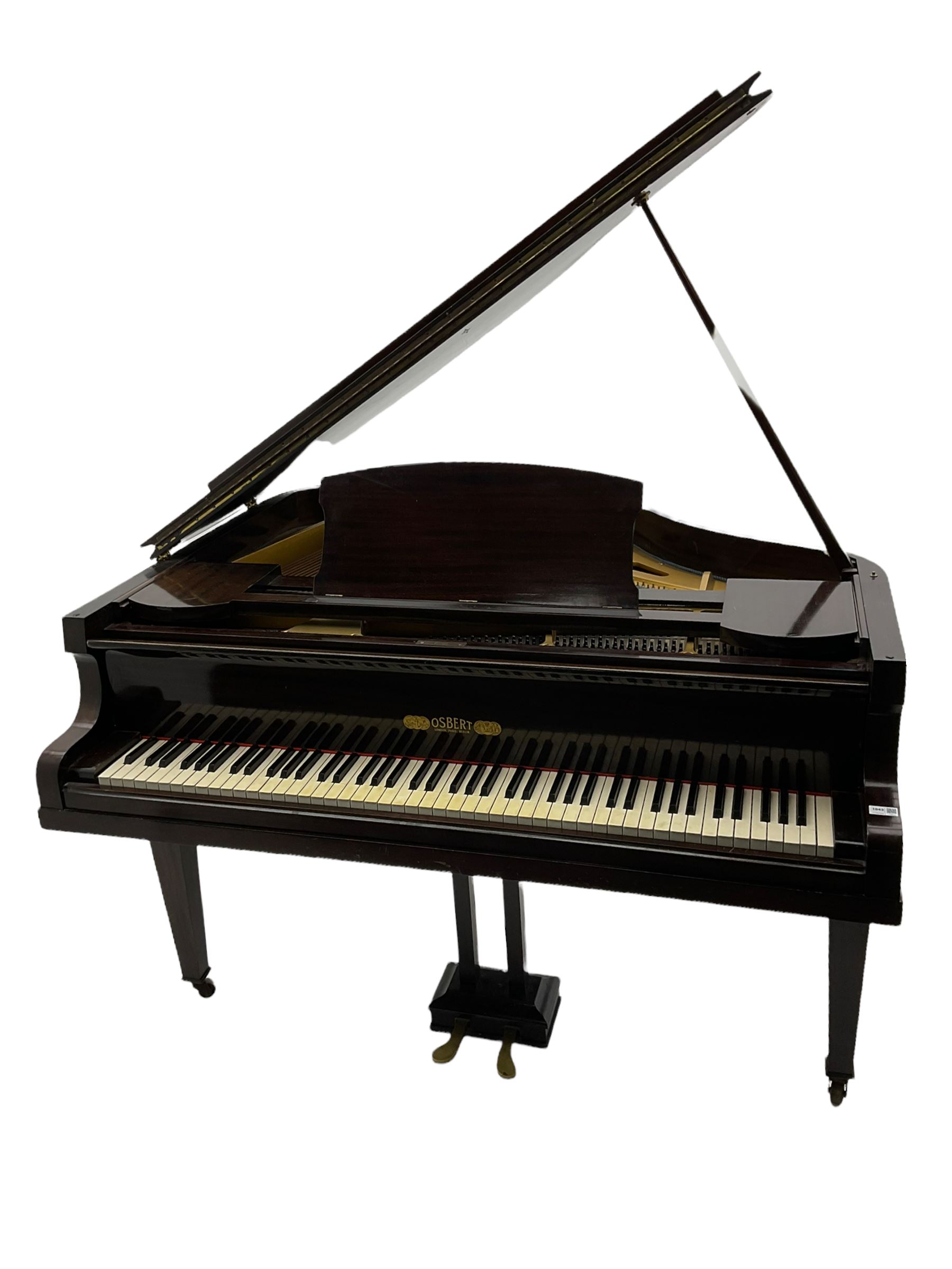 A mid 20th century English baby grand piano by Osbert - Image 2 of 7