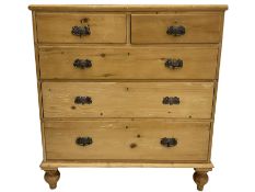 Late 19th century stripped pine chest