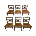 Set of six 19th century mahogany dining chairs