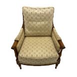 Wesley Barrell - beech framed armchair