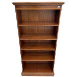 Georgian design mahogany open bookcase