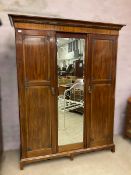 Early 20th century mahogany wardrobe