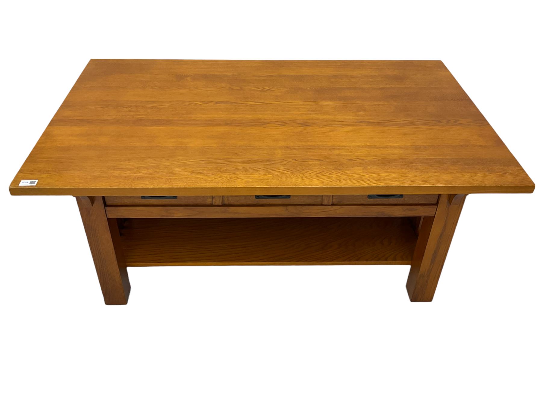 Light oak rectangular coffee table - Image 2 of 5