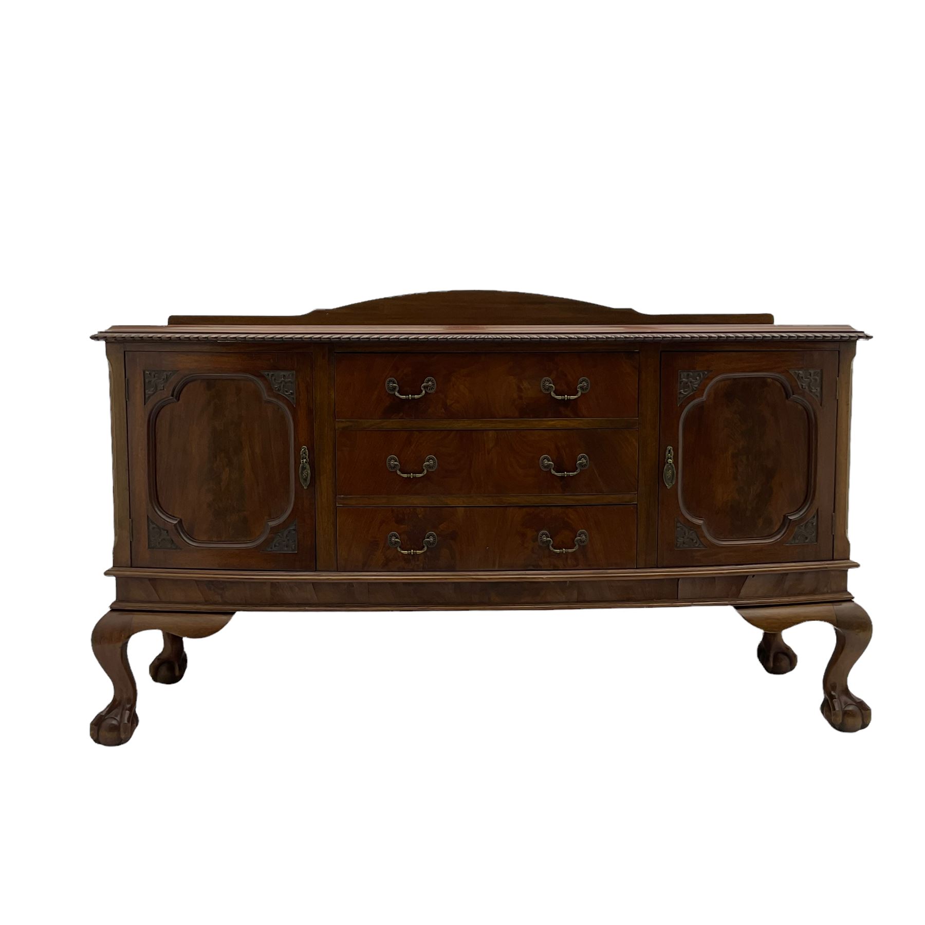 Early 20th century mahogany bow front sideboard - Image 3 of 3