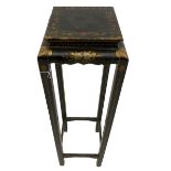 Chinese Chinoiserie lacquered stand