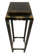 Chinese Chinoiserie lacquered stand