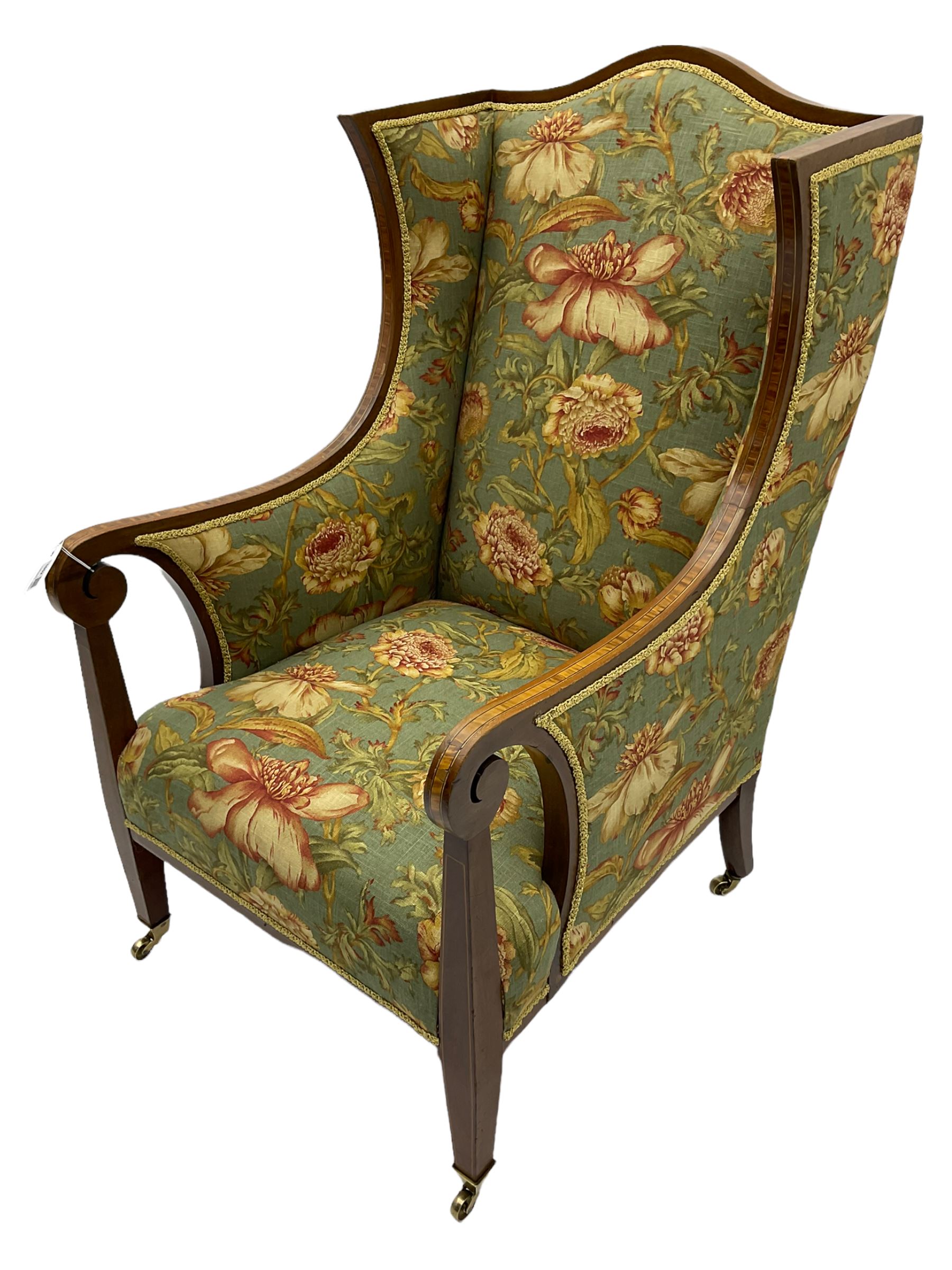 Edwardian mahogany armchair - Image 3 of 4