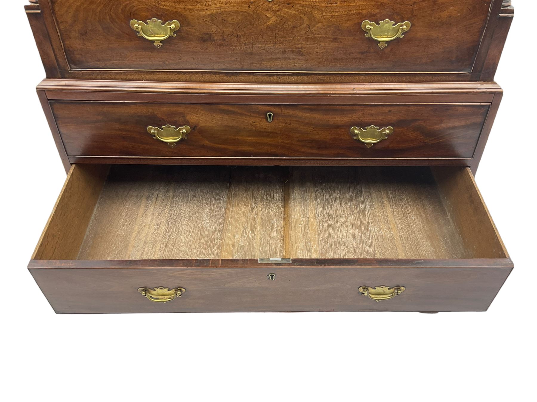 George III mahogany chest on chest - Image 6 of 6