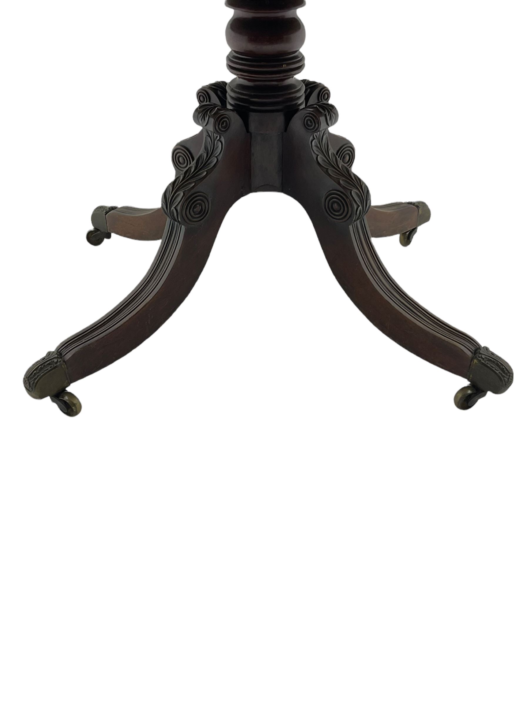 George III mahogany supper table - Image 4 of 6