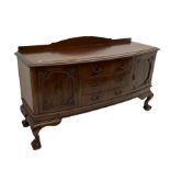 Early 20th century mahogany bow front sideboard