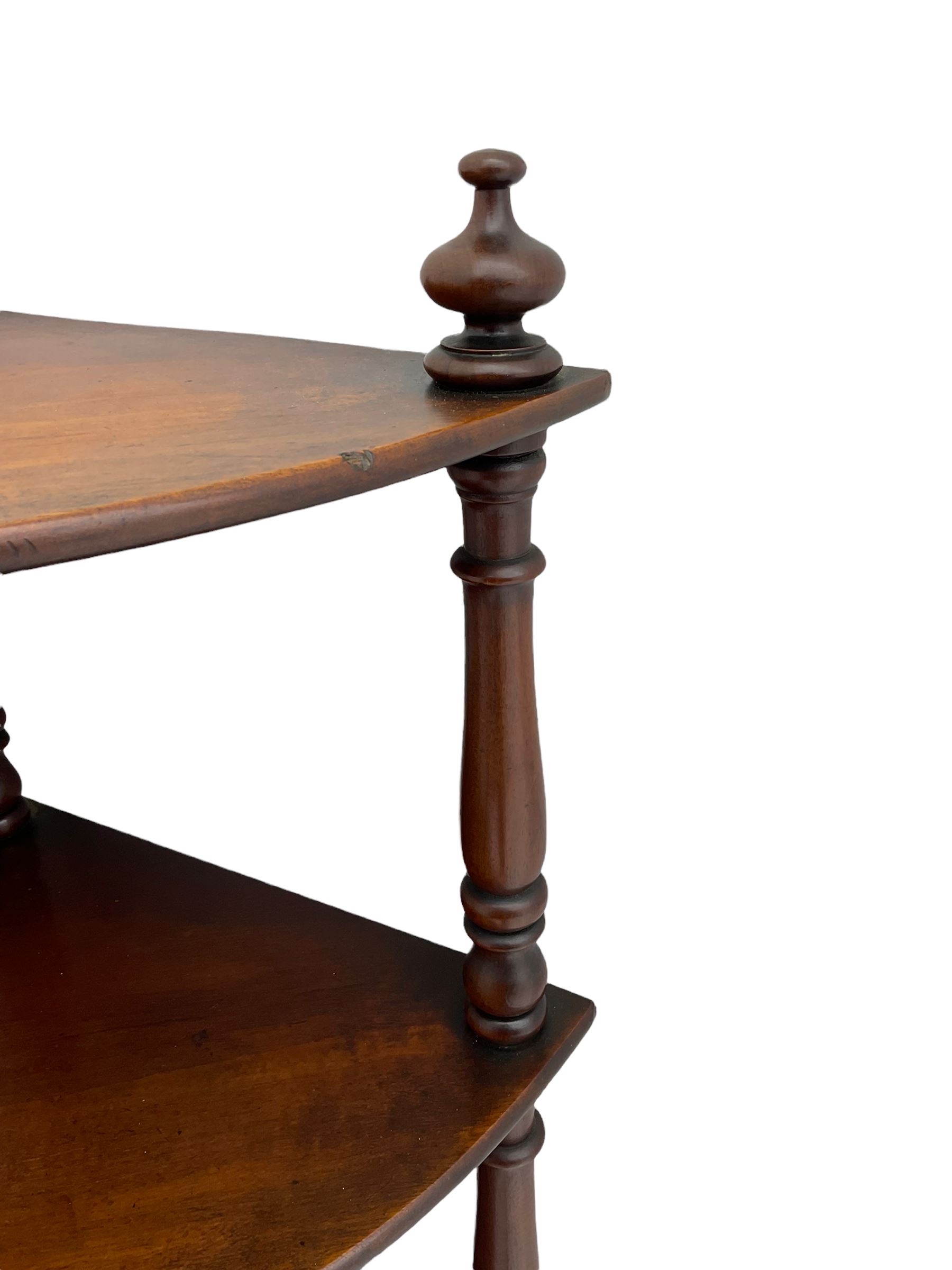 19th century mahogany corner whatnot - Image 4 of 5