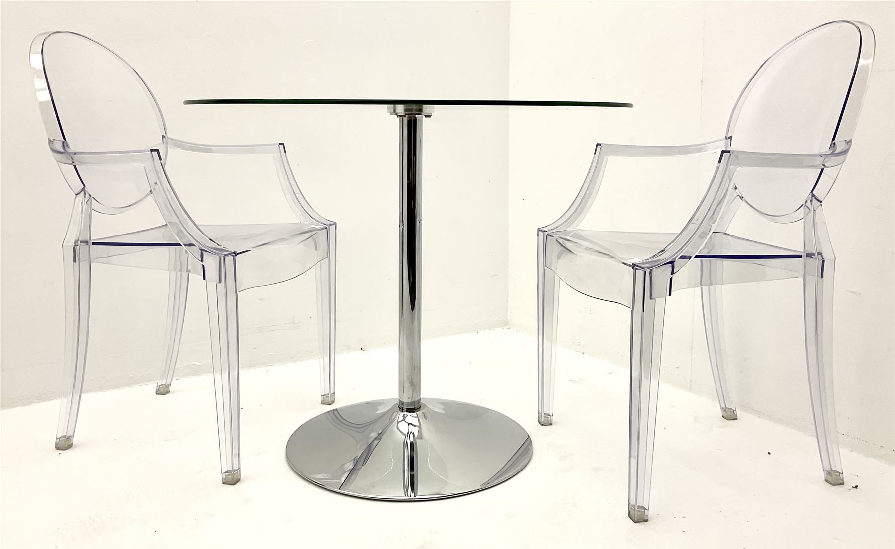 Circular pedestal bistro table - Image 2 of 5