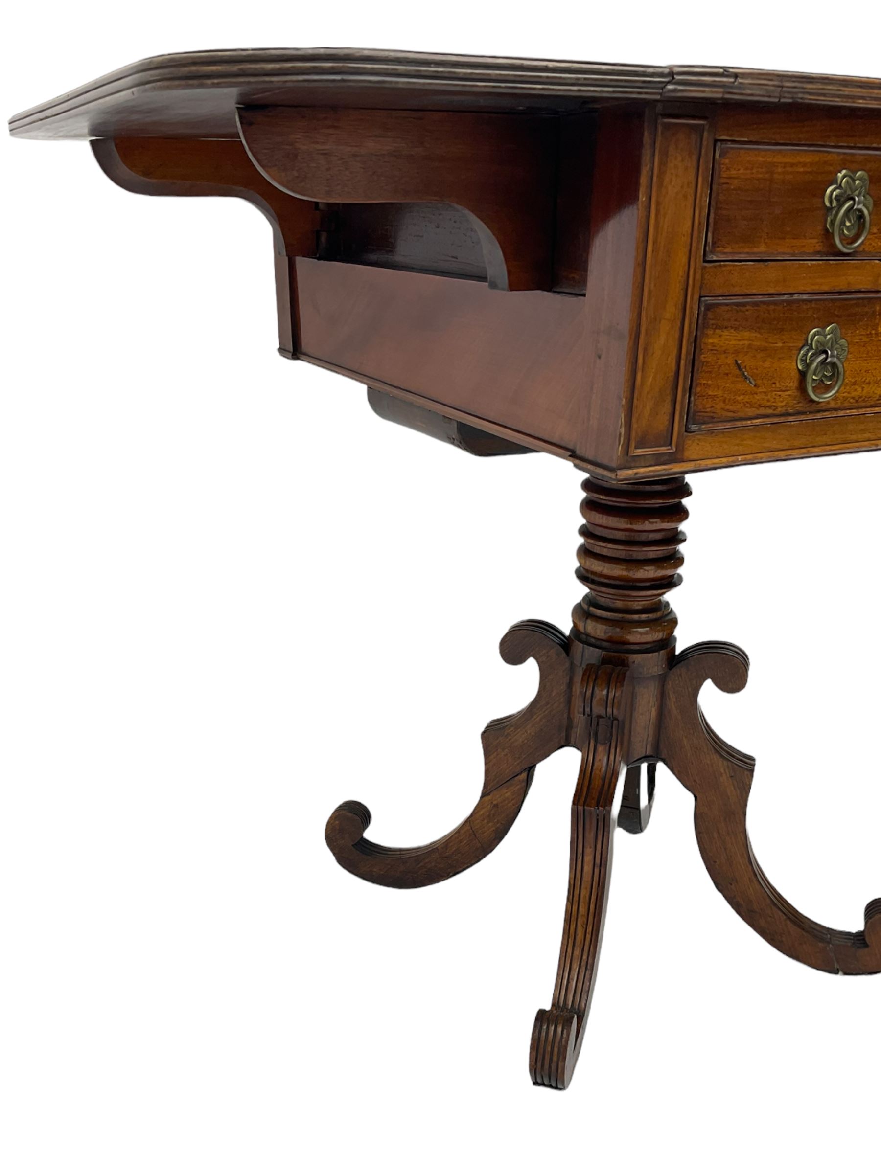 Georgian mahogany pedestal table - Image 3 of 4