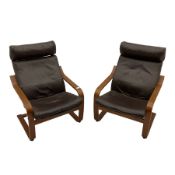 IKEA - Pair of Poang armchairs