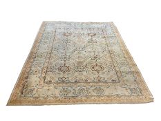 Turkish beige ground rug carpet