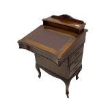Late Victorian mahogany Davenport desk