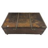 Early 19th century oak low blanket chest