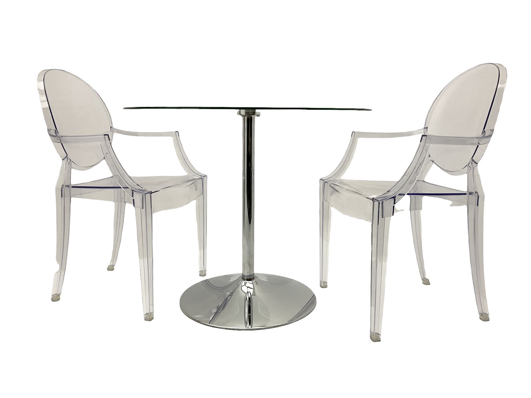 Circular pedestal bistro table