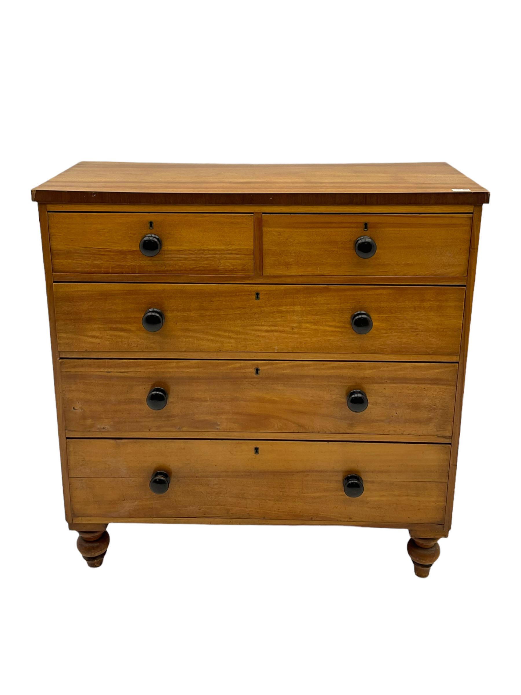 19th century mahogany chest - Image 2 of 3