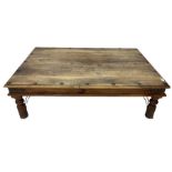 Mexican pine rectangular coffee table