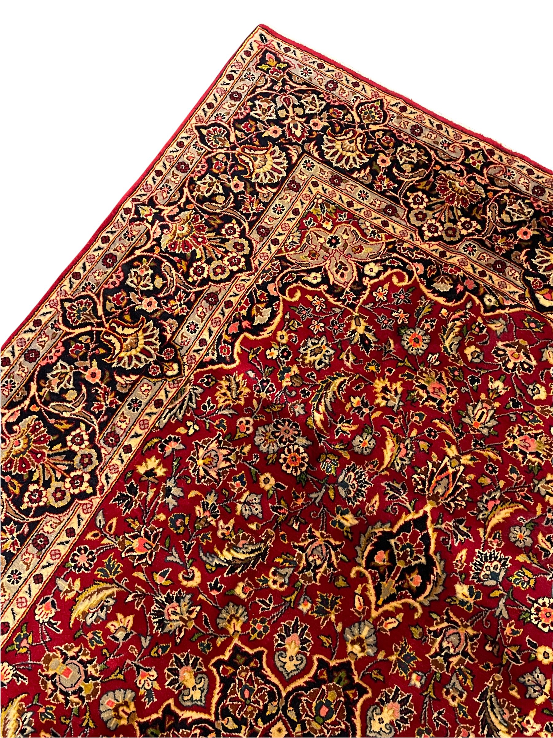 Persian red ground Kashan rug - Image 3 of 5