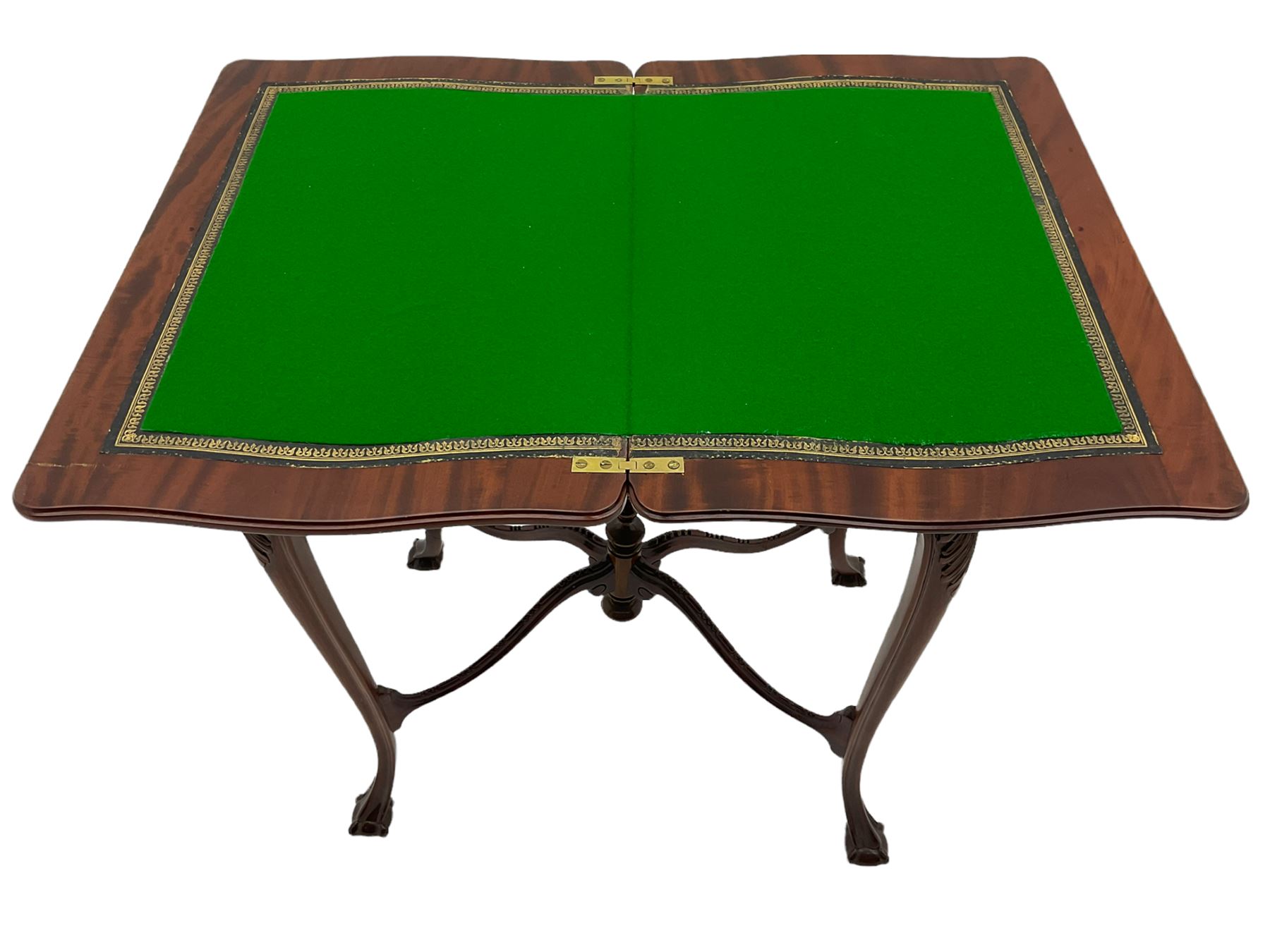 Early 20th century mahogany at classical design card table - Image 3 of 4
