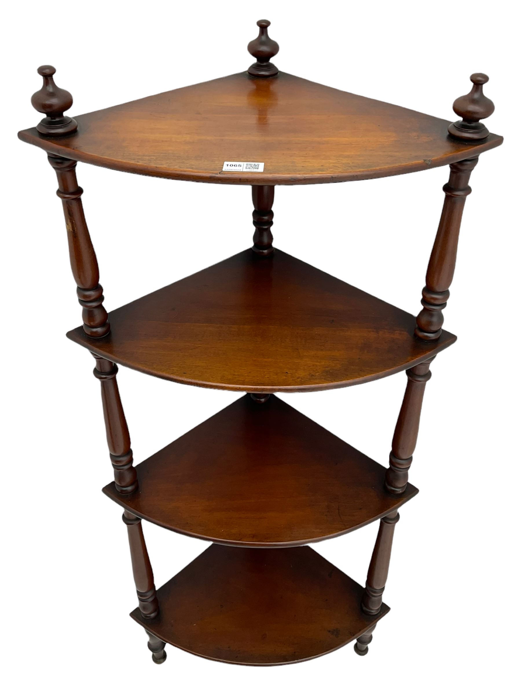 19th century mahogany corner whatnot - Image 2 of 5