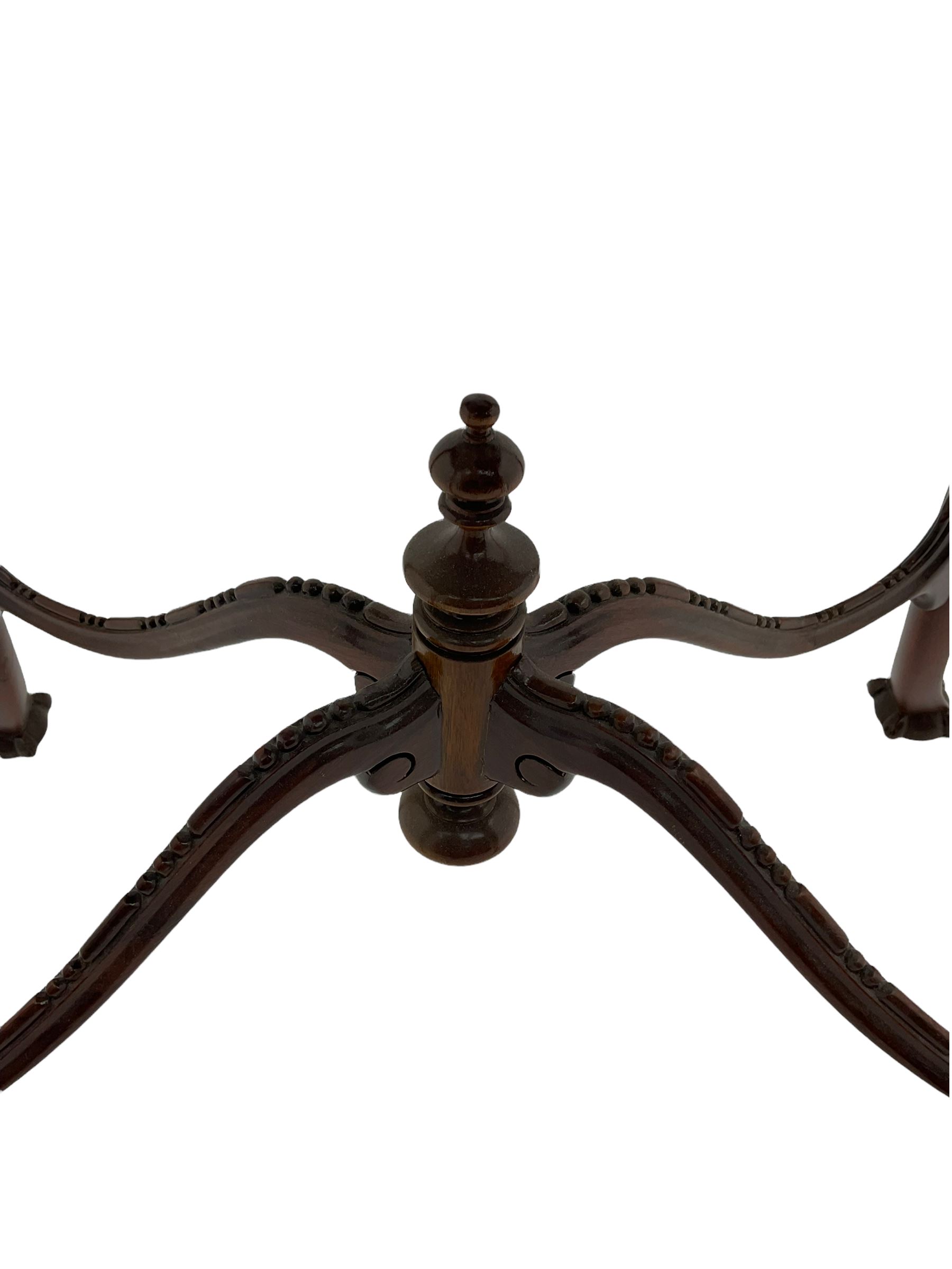 Early 20th century mahogany at classical design card table - Image 2 of 4