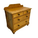 Victorian pine chest