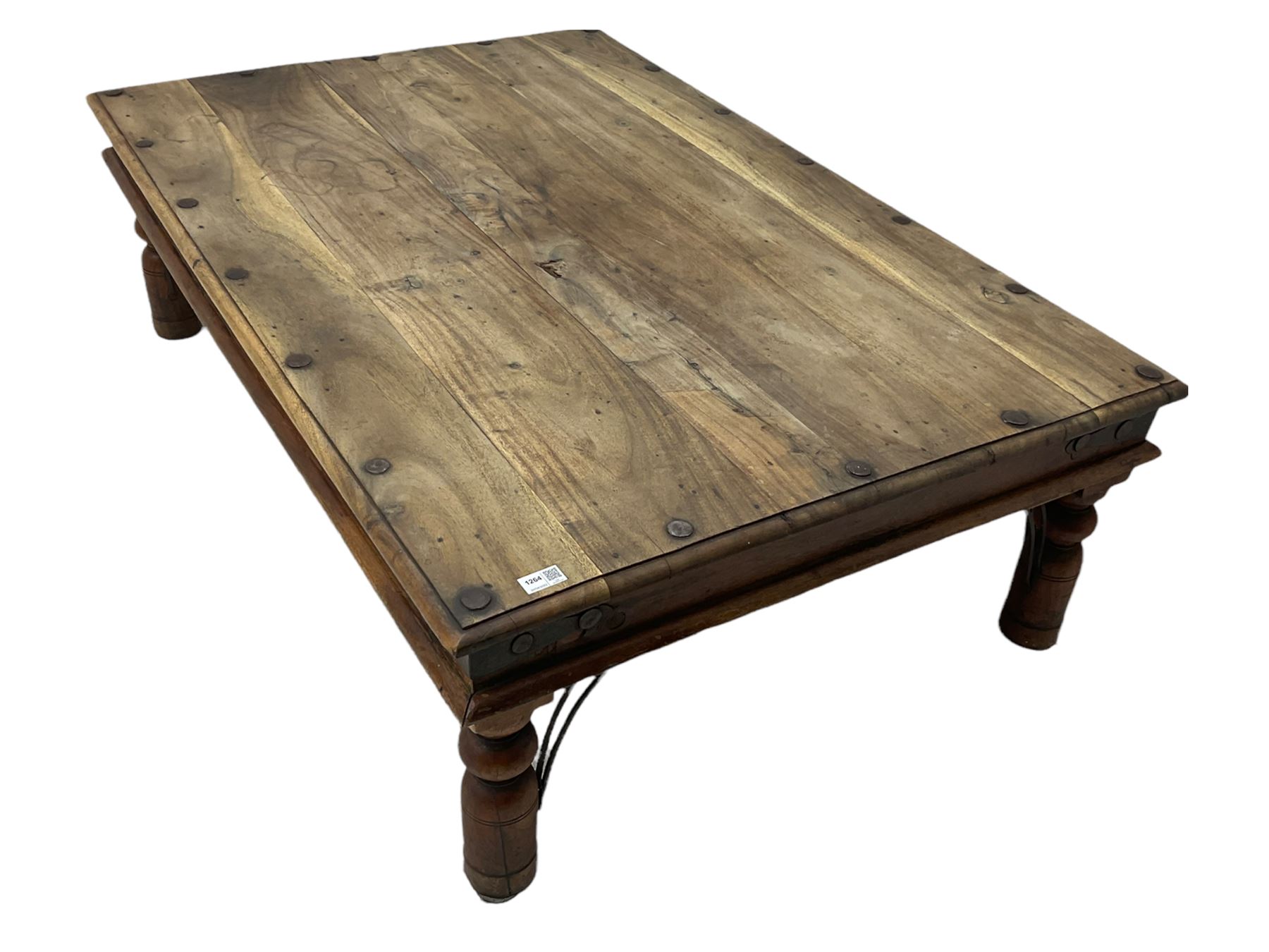 Mexican pine rectangular coffee table - Image 4 of 4
