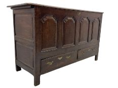 18th century oak mule-chest