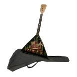 Russian balalaika with six-piece segmented back